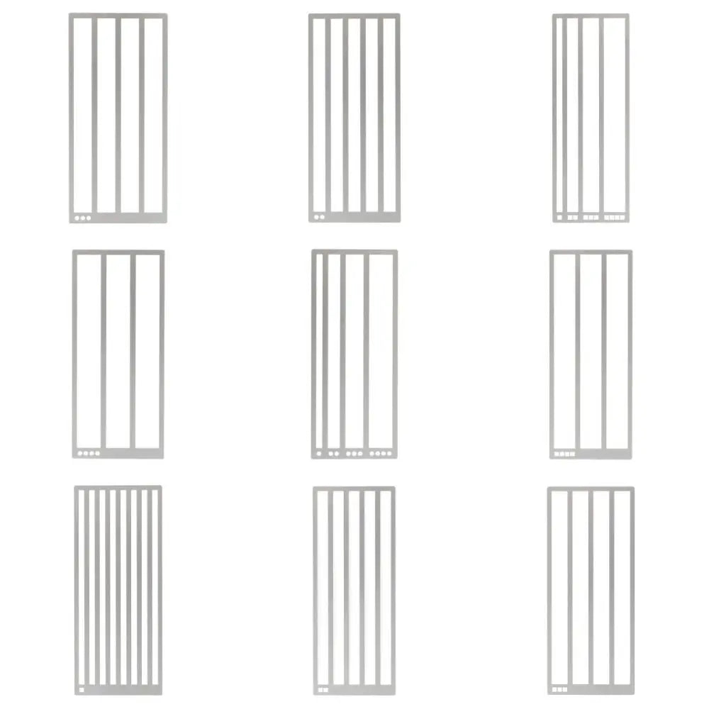 DIY Diamond Painting Ruler Textured Grid Tool Non-Slip Straight Drill Ruler Metal Diamond Painting Drill Ruler