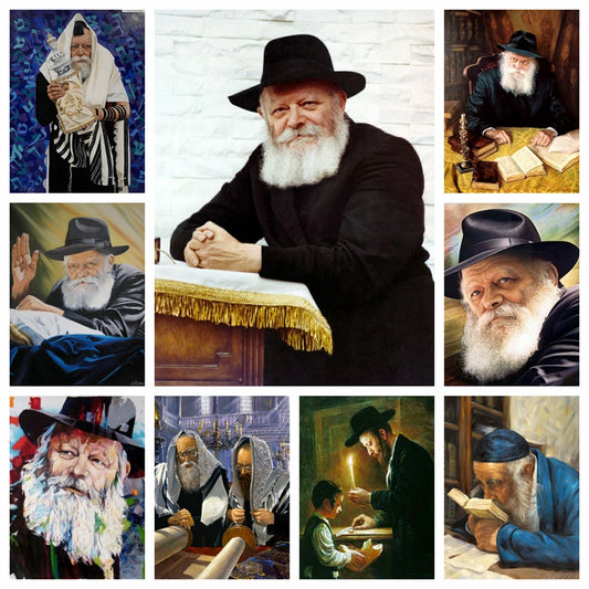 Jewish Rabbi Lubavitch, Full Round DIY Diamond Painting Kits