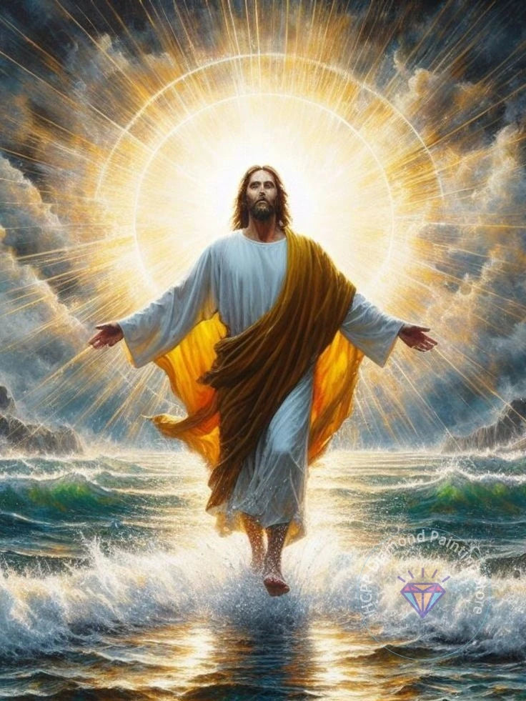 Jesus Christ Cross Diamond Painting Kit 5D DIY Round Drill