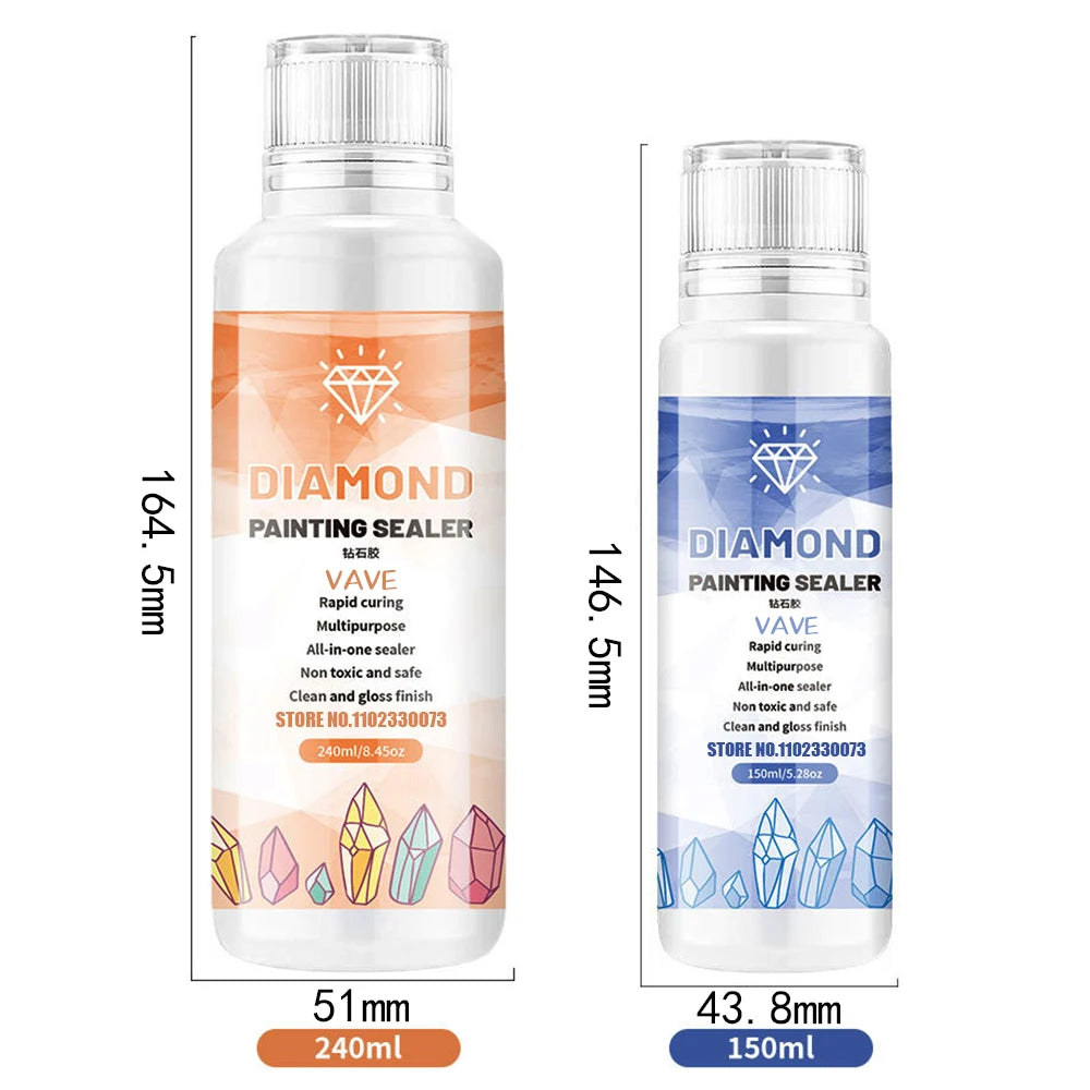 5d Diamond Painting Tools Glue Gel Permanent Hold Shine Effect Accessories