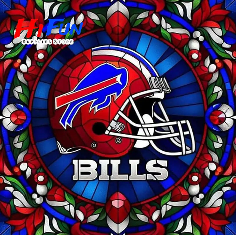 Full Drill Diamond Painting American Traditional Style Football Helmets For Sports Fans Full Square / Round Drill