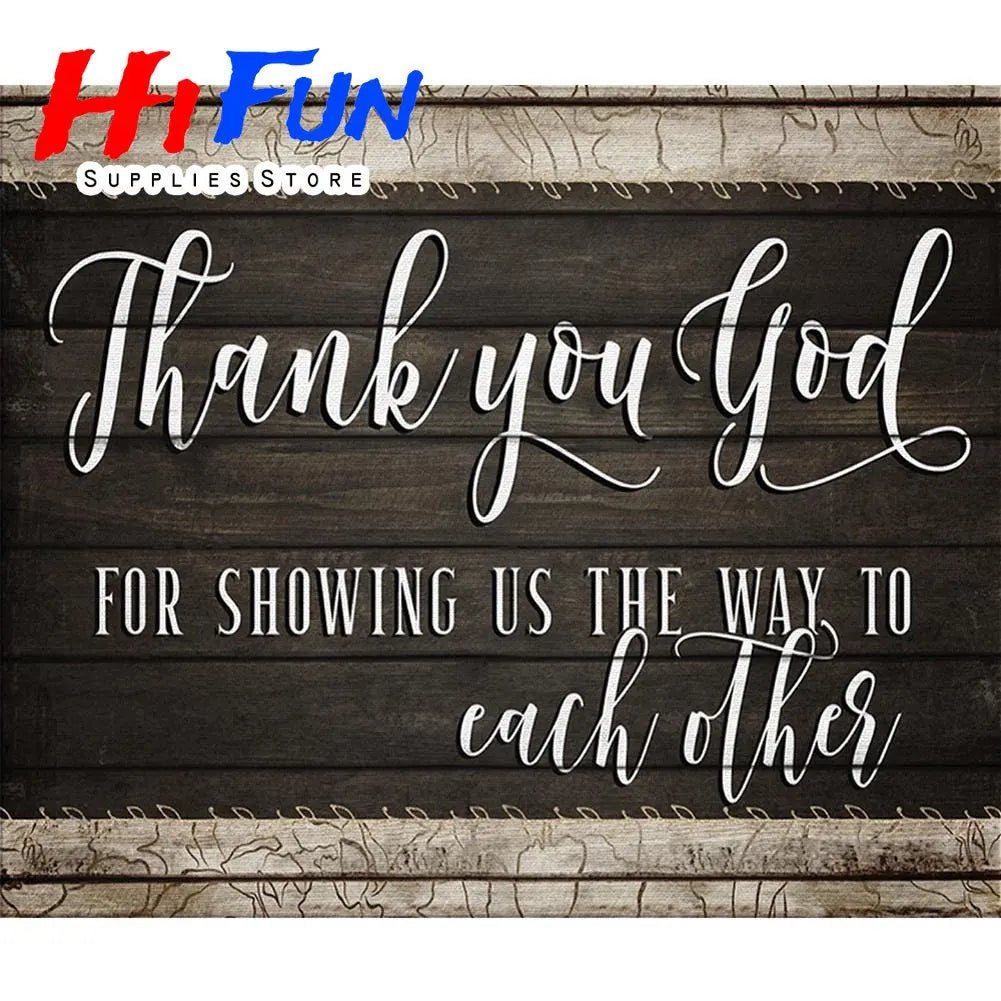 5D Diamond Painting Full Square / Round Family Poster Heart Text Love