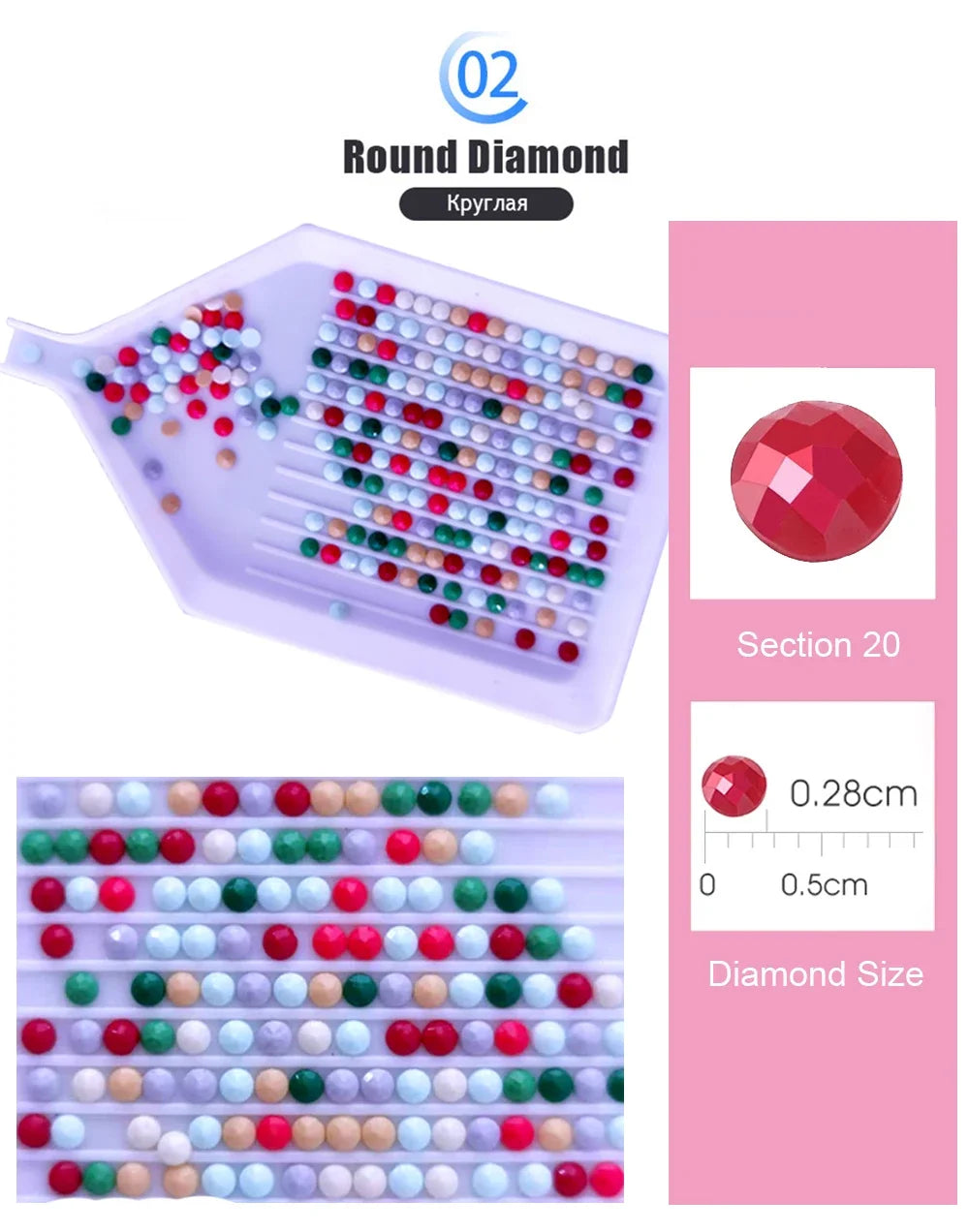 Diamond Painting Kit Square / Round Diamond 5D DIY Collage Of Cute Puppies With Flowers & Decorative Elements