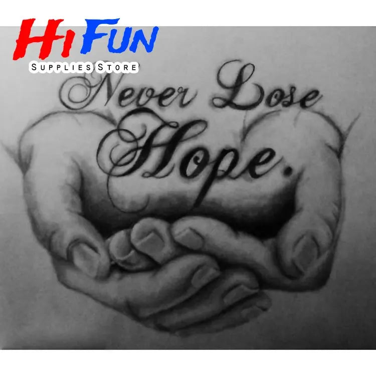 5D Diamond Painting Full Square / Round Family Poster Heart Text Love