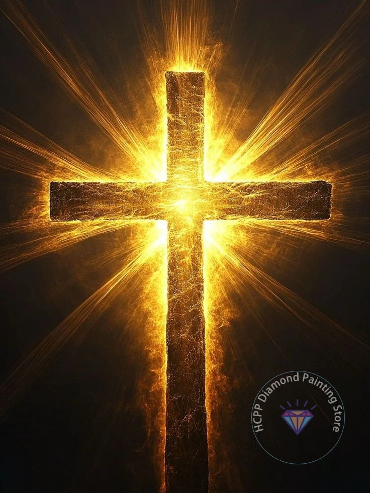 Jesus Christ Cross Diamond Painting Kit 5D DIY Round Drill
