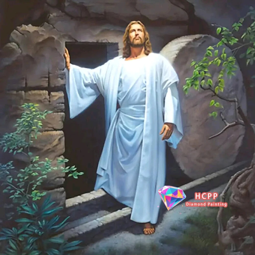 Portrait Jesus Diamond Painting Kit Square or Round Diamond 5D DIY