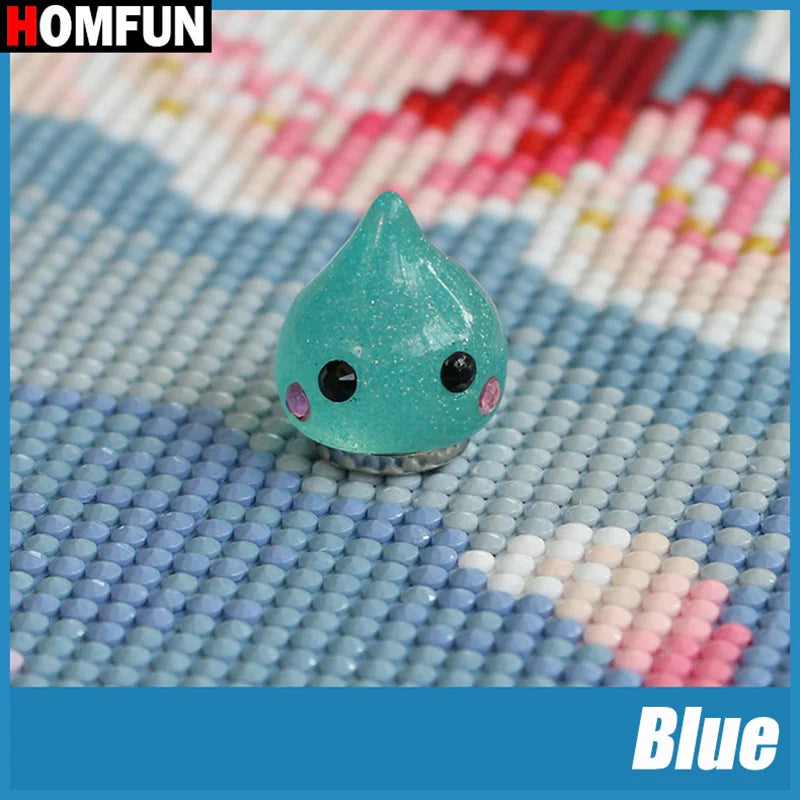 HOMFUN 5D Diamond Painting Locator Magnet Holder Accessories Cover Minder for DIY Art Fixer Tools Random Color