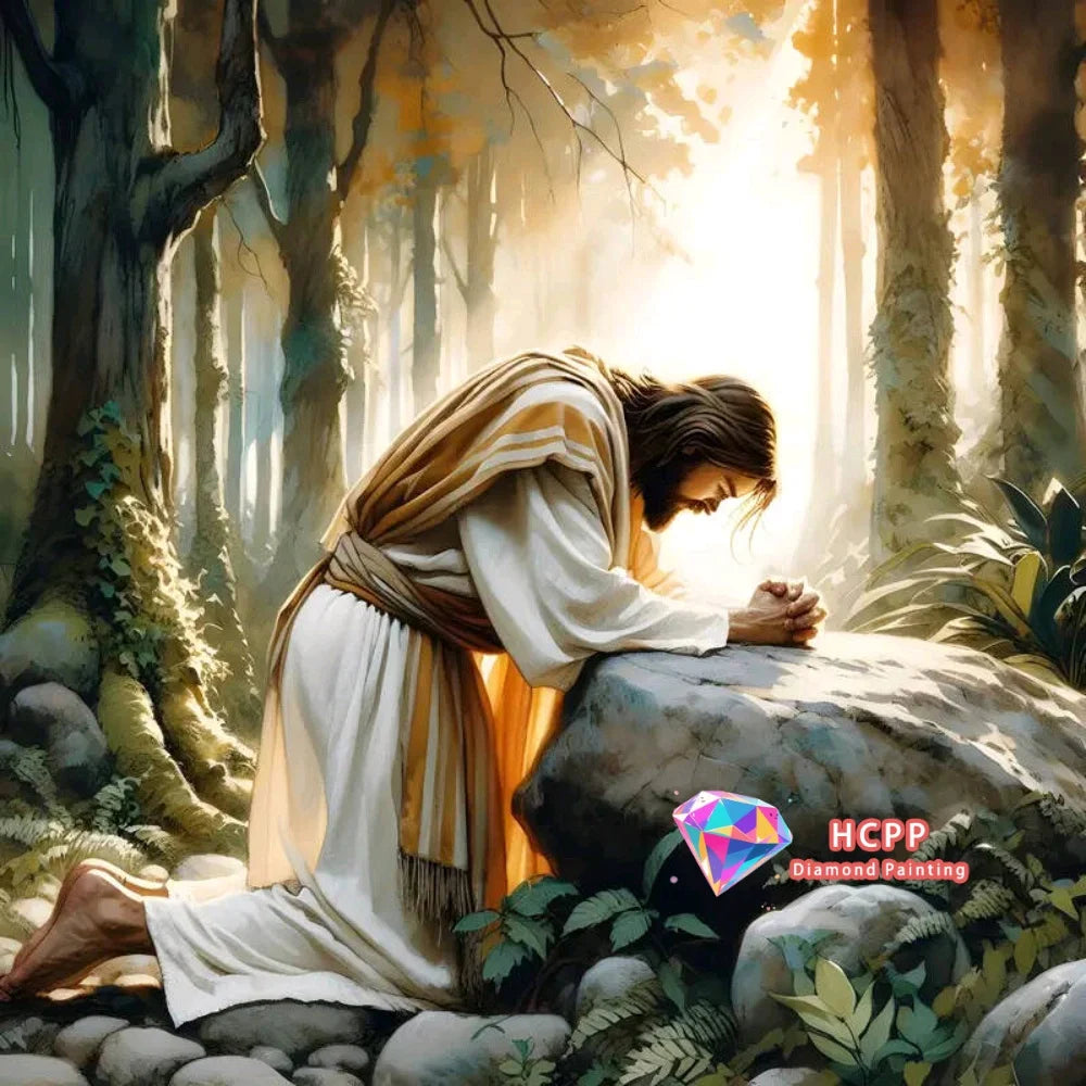 Portrait Jesus Diamond Painting Kit Square or Round Diamond 5D DIY