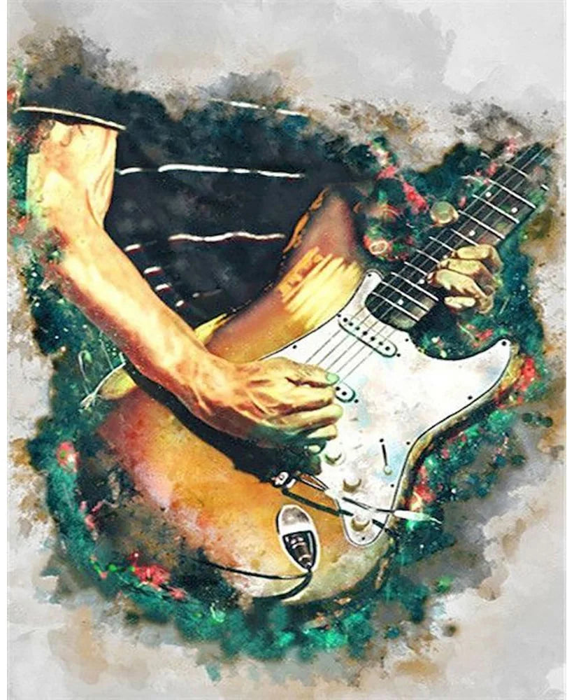 Guitar Full Round Diamond 5D DIY Painting
