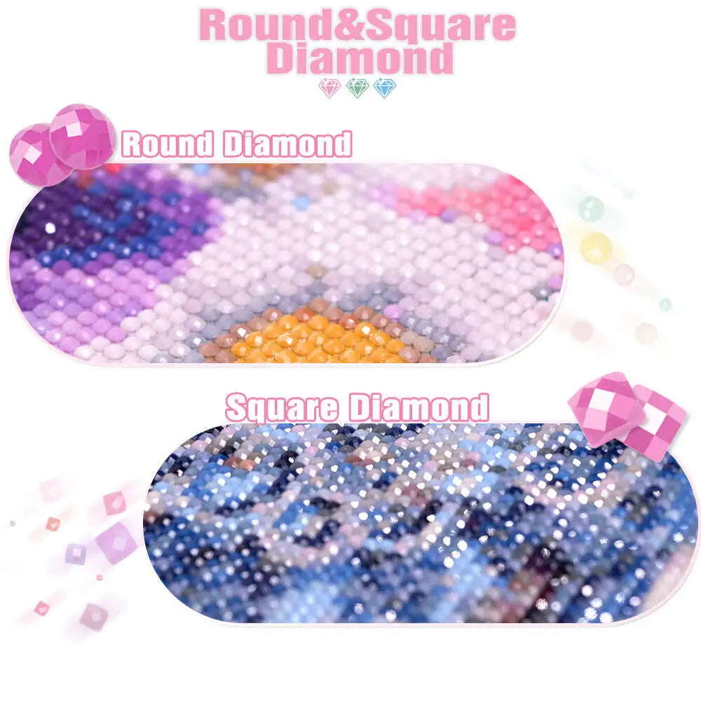 Huacan 5D DIY Diamond Painting Dog Flower Full Square / Round Drill