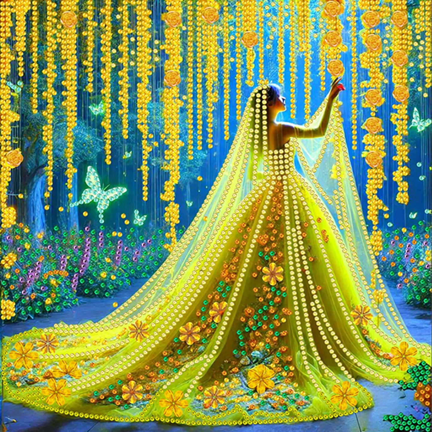Beauty Diamond Art DIY Gem Art Diamond Painting Kits Crystal Rhinestones Diamond Painting 30x30cm