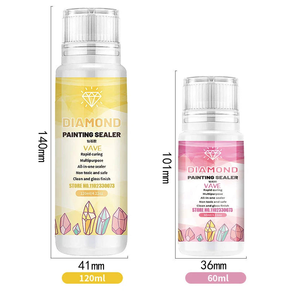 5d Diamond Painting Tools Glue Gel Permanent Hold Shine Effect Accessories