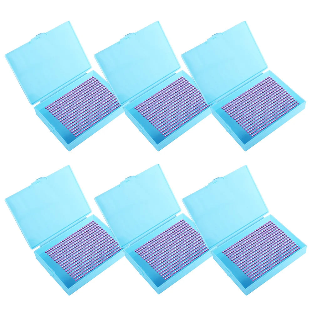 6pcs/ Set New 2 In 1 Diamond Art Tray Storage Box, Diamond Painting Tools Accessies, Storage Box For DIY Crafts