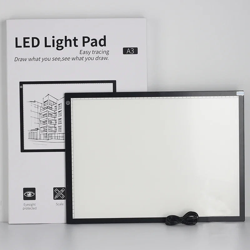A4/A3 Drawing Tablet Wacom Digital Graphic Tablet LED Diamond Painting Light Pad Board, Portable Board