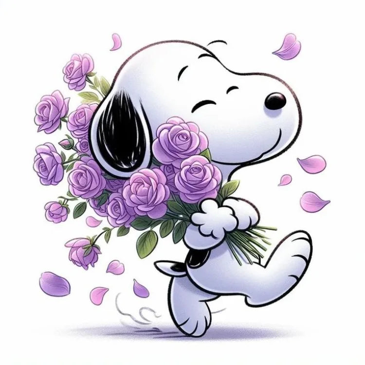 Cartoon Comics Snoopy Diamond Painting DIY Full Round Drill