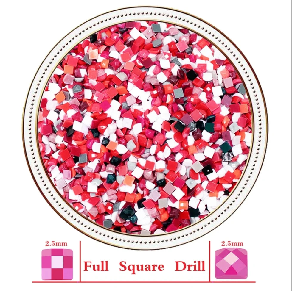 DIY Diamond Painting Beauty Girl Diamond Art Painting Full Square / Round Flower 5D