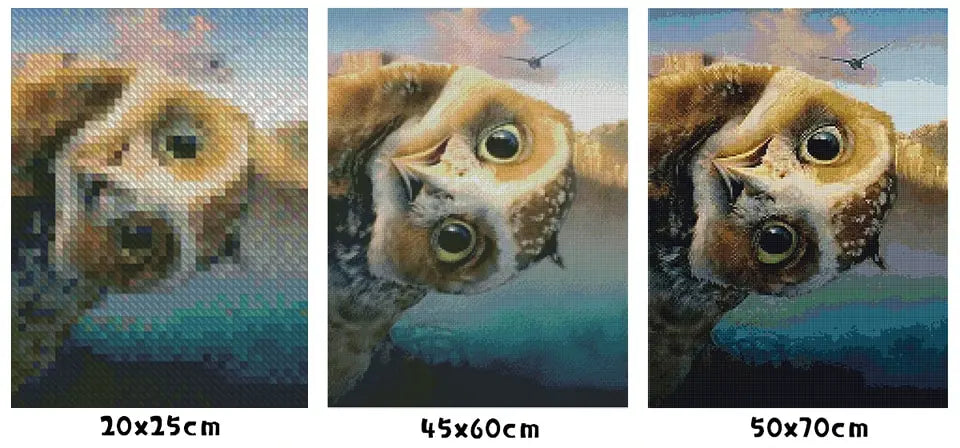 Farm Scenery and Beautiful Birds, 5D Diamond Painting Full Square / Round Drill