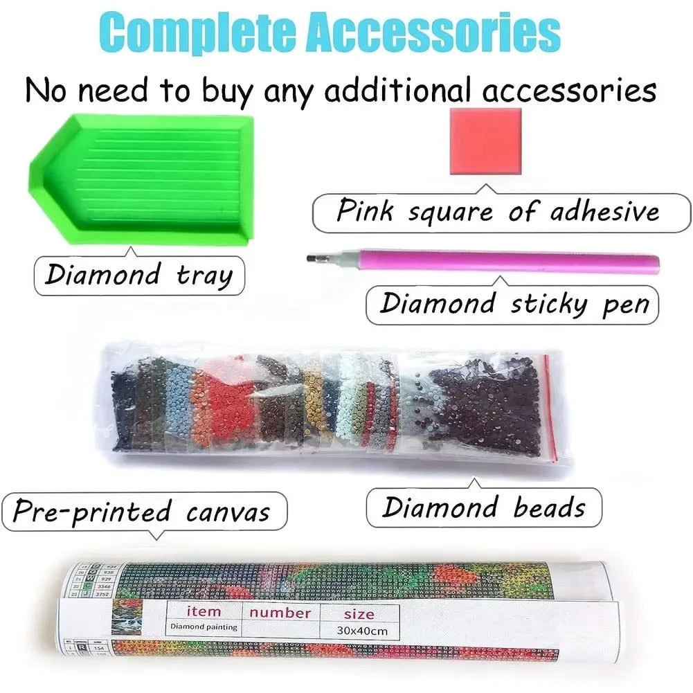 Inspirational/Motivational/Quote/Phrases Diamond Painting Kits Full Drill DIY Square/Round Drills