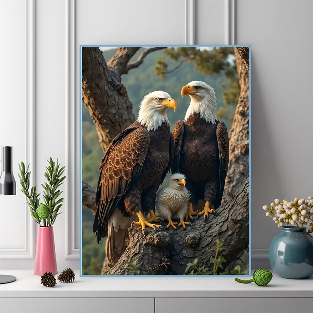 Momoart DIY Diamond Painting Paired Eagles Full Square / Round Drill