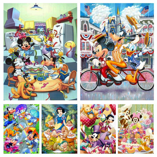 DIY Diamond Painting Mickey Mouse, Donald Duck, Snow White, & Others Collection