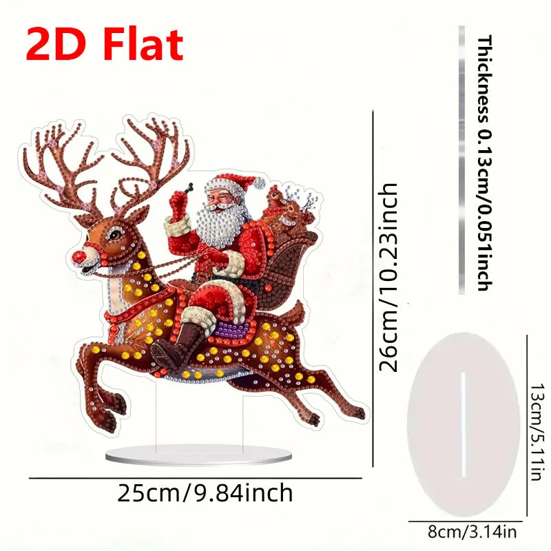 1pc DIY Diamond Painting Christmas Table Decoration