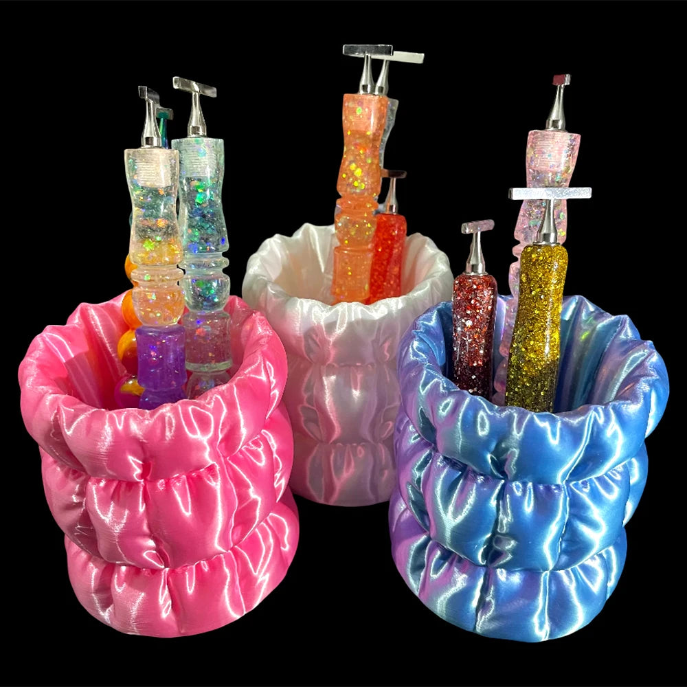 HOMFUN New Diamond Painting Pen Holder, Embroidery Pen Storage Holder, For Office Desk Home Study Storage Box Accessories Tool