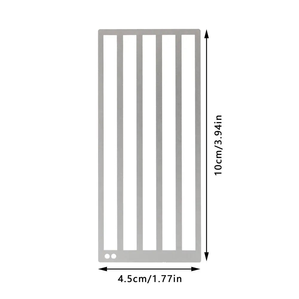 DIY Diamond Painting Ruler Textured Grid Tool Non-Slip Straight Drill Ruler Metal Diamond Painting Drill Ruler