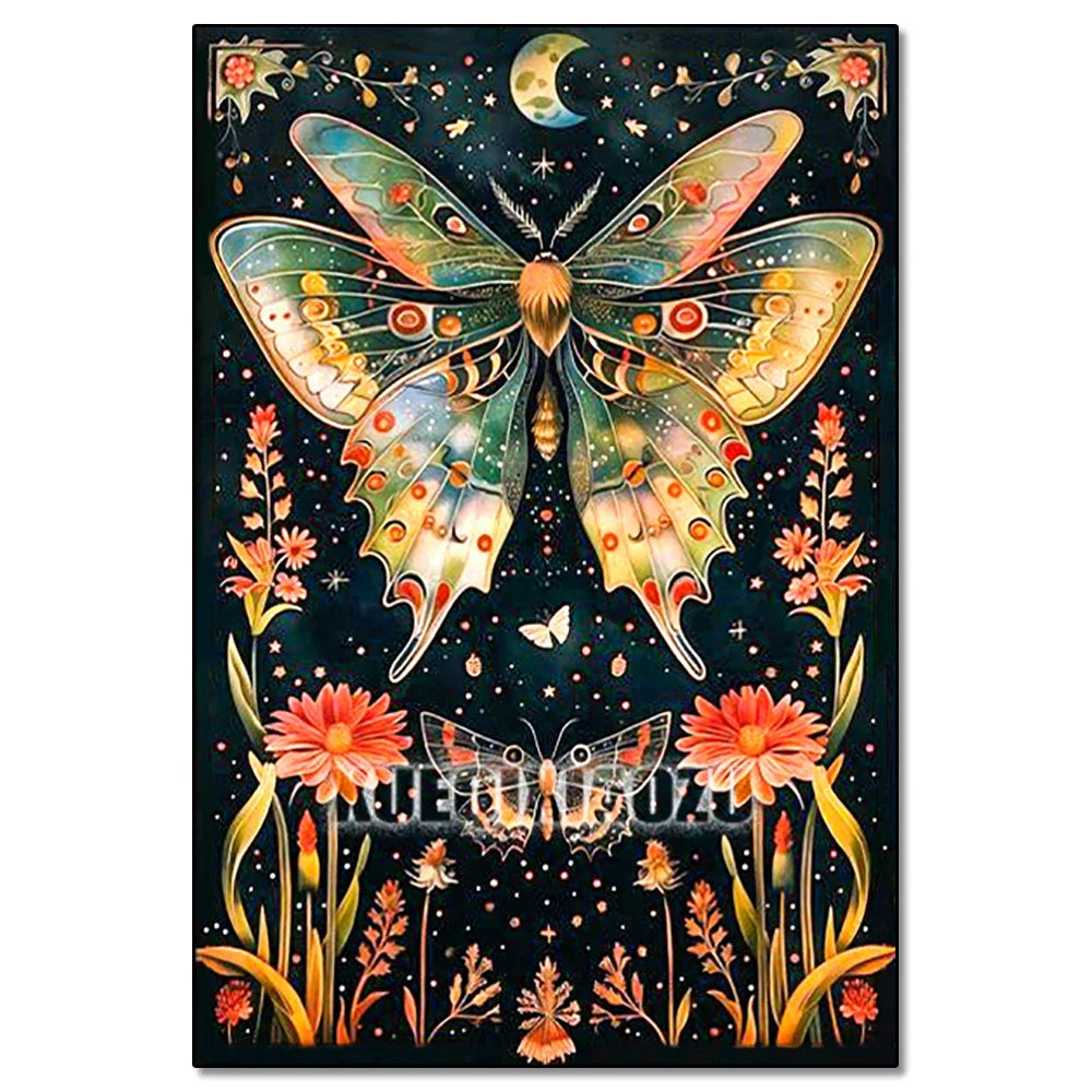 5D DIY Diamond Painting Kit Mushroom, Butterfly, Frog