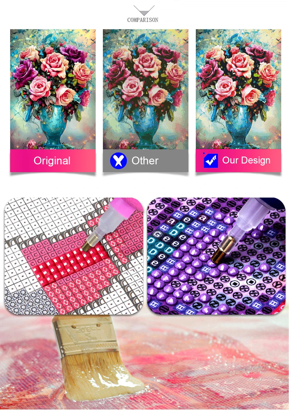 5D DIY Diamond Painting Tiger / Cheetah Full Square / Round Drill