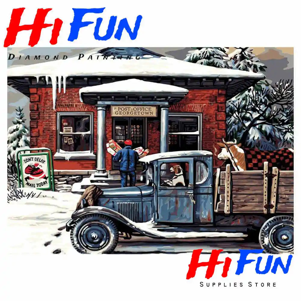Vintage Classic Cars Diamond Painting, Square / Round Drill Diamond Art Kits, Automotive Art
