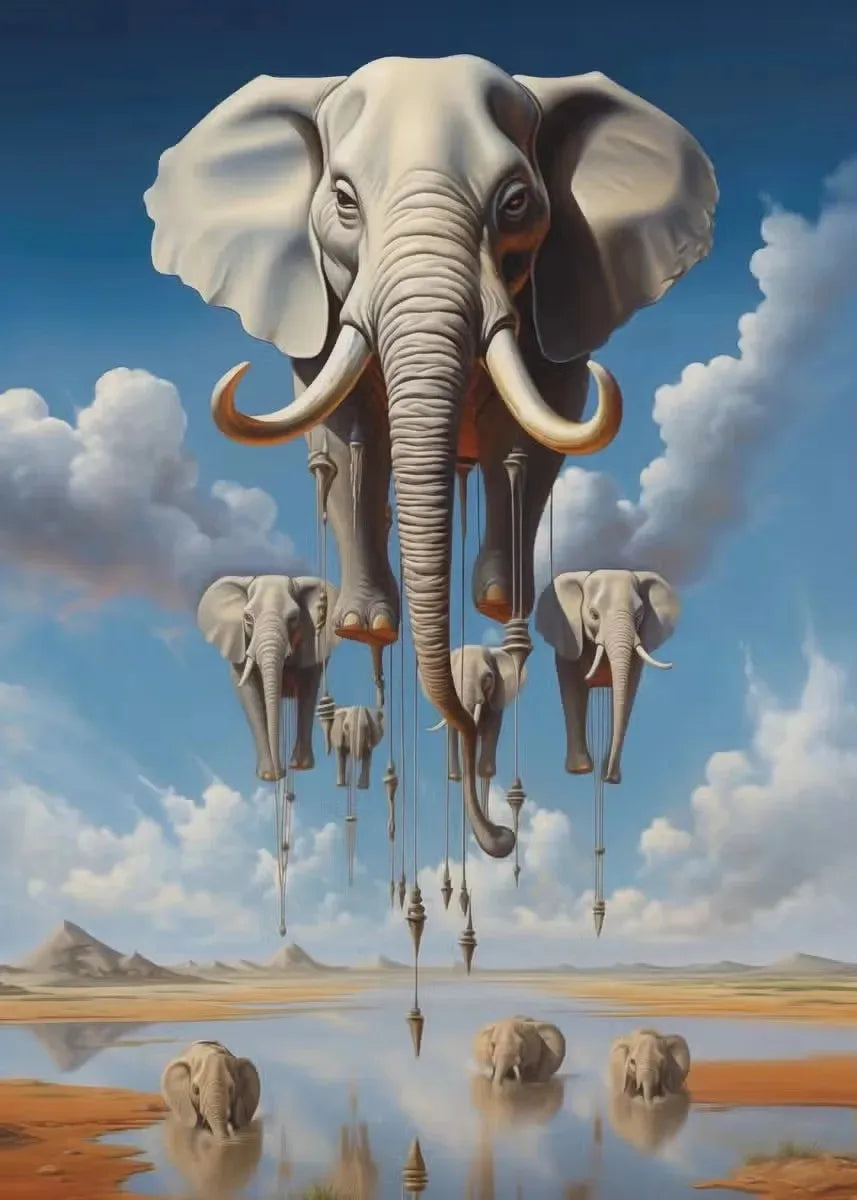 Surrealism Wall Art Salvador Dali Painting Print Famous Artwork Poster Diamond Painting Full Square / Round Drill