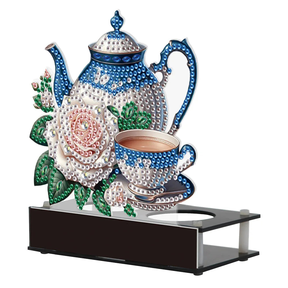 Diamond Painting Candle Holder Ornaments Desktop Tea Light Candle Holder