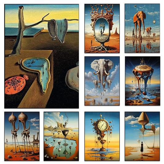 Surrealism Wall Art Salvador Dali Painting Print Famous Artwork Poster Diamond Painting Full Square / Round Drill