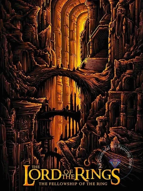 The Lord Of The Rings Diamond Painting Kit, 5D DIY Full Round Drill