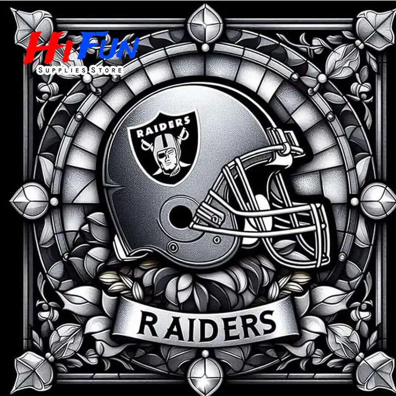 Full Drill Diamond Painting American Traditional Style Football Helmets For Sports Fans Full Square / Round Drill