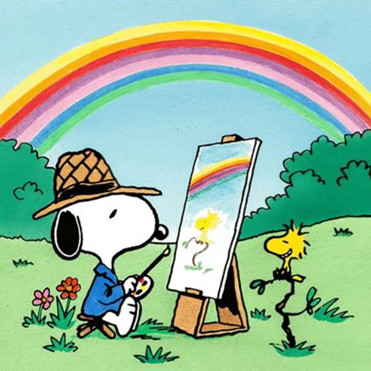 Cartoon Comics Snoopy Diamond Painting DIY Full Round Drill