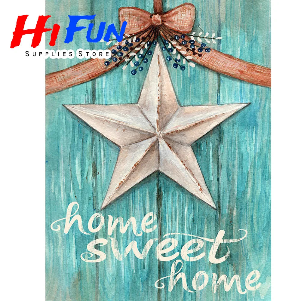 5D Diamond Painting Full Square / Round Family Poster Heart Text Love