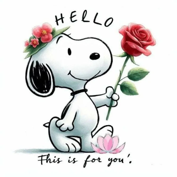Cartoon Comics Snoopy Diamond Painting DIY Full Round Drill