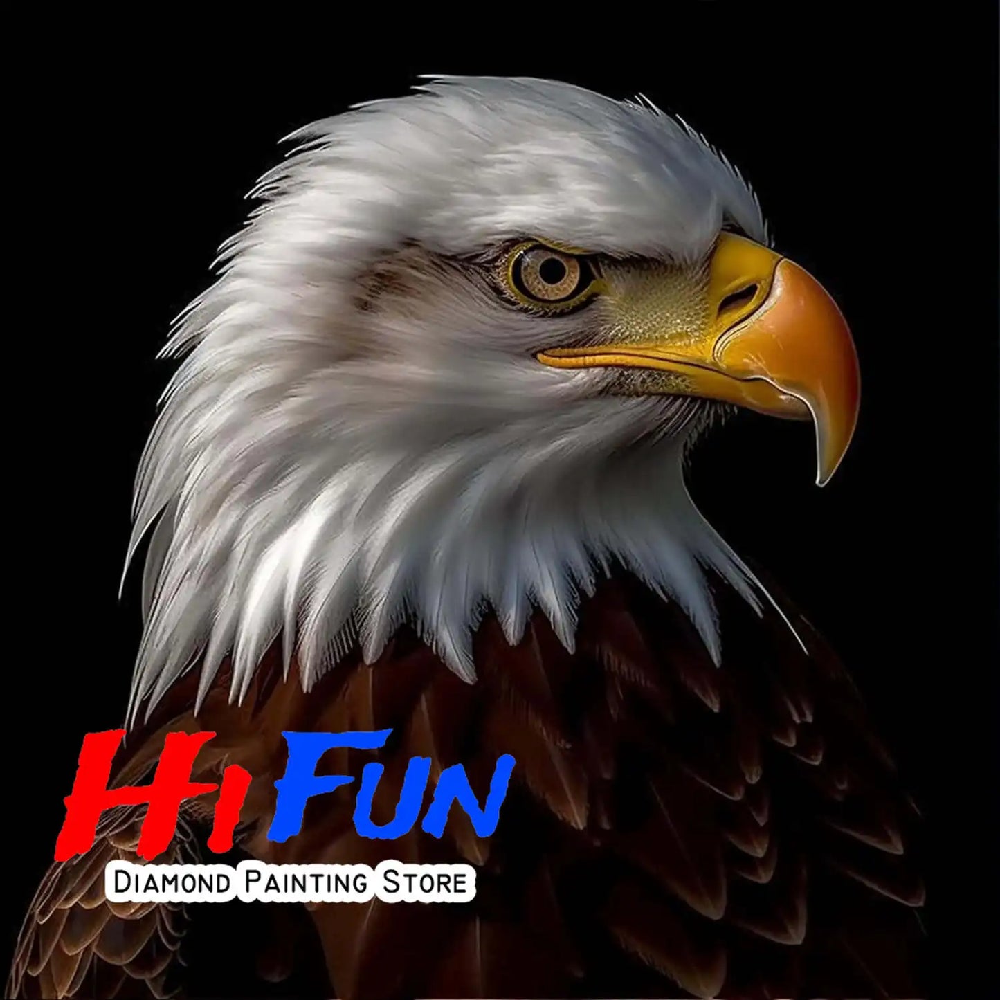 USA Red White Blue Eagle Flag, DIY Diamond Painting Kits Statue of Liberty, Square/Round Drills