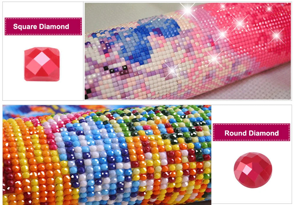 5D DIY Diamond Painting Hippo In Shower Full Square / Round Drill