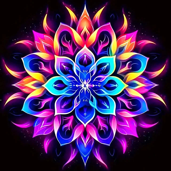 Huacan Full Diamond Painting Flower DIY 5d Diamond Mosaic Mandala Full Square / Round Drill