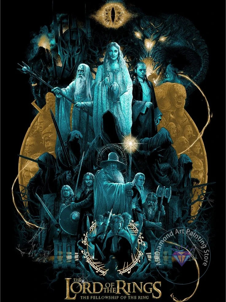 The Lord Of The Rings Diamond Painting Kit, 5D DIY Full Round Drill