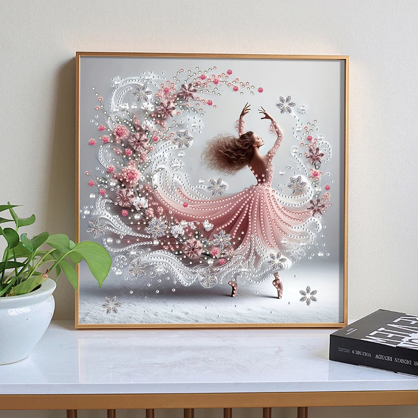 Dancer Special Shape Diamond Art Painting, DIY Crystal Diamond