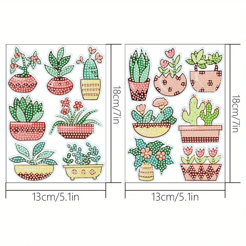 Diamond Sticker DIY Diamonds Art Diamonds Painting Stickers Cute Cartoon Pattern