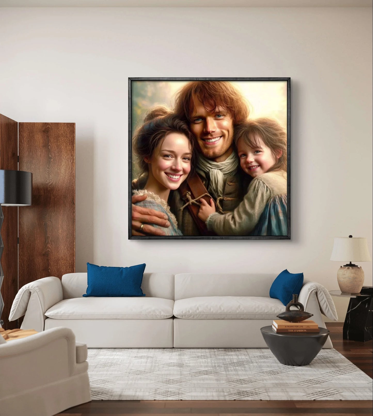 Outlander Diamond Painting Kit Claire Randall, Jamie Fraser Portrait DIY Round Drill