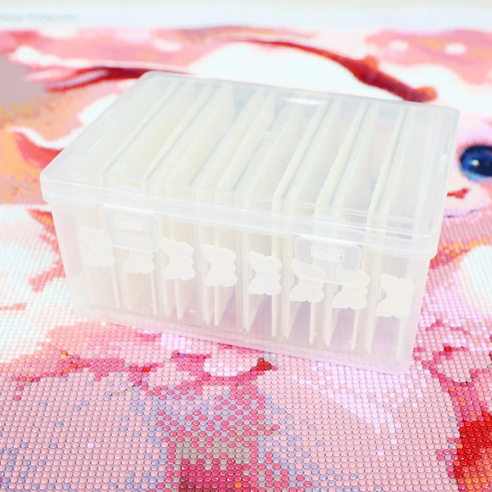 8pcs Diamond Painting Accessories Trays with Lids, 8-in-1 Diamond Art Storage and Diamond Art Trays, Bead Storage & Line-Up