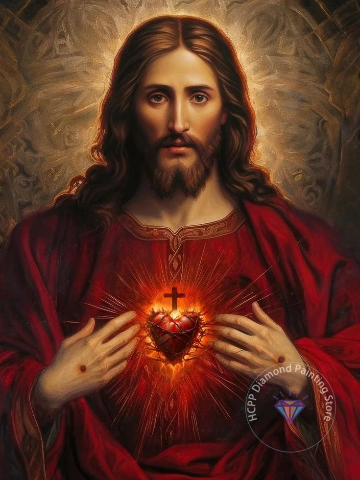 Jesus Christ Cross Diamond Painting Kit 5D DIY Round Drill