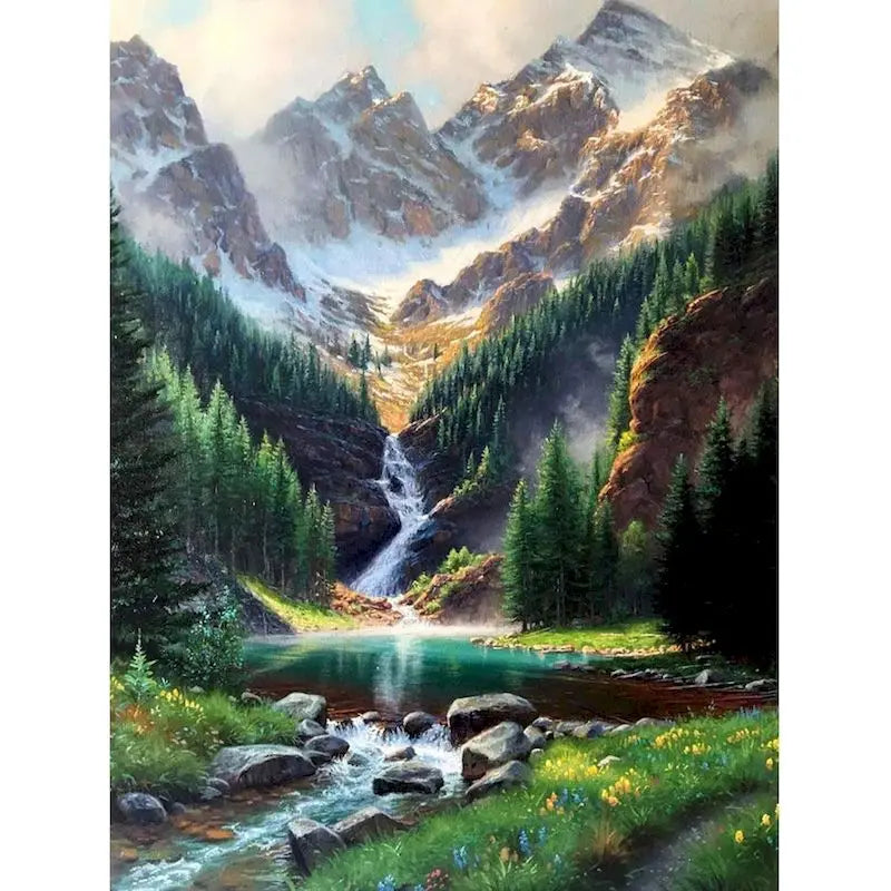 Full Diamond Painting Mosaic Moon 5D DIY Diamond Art Painting Landscape Round Drill