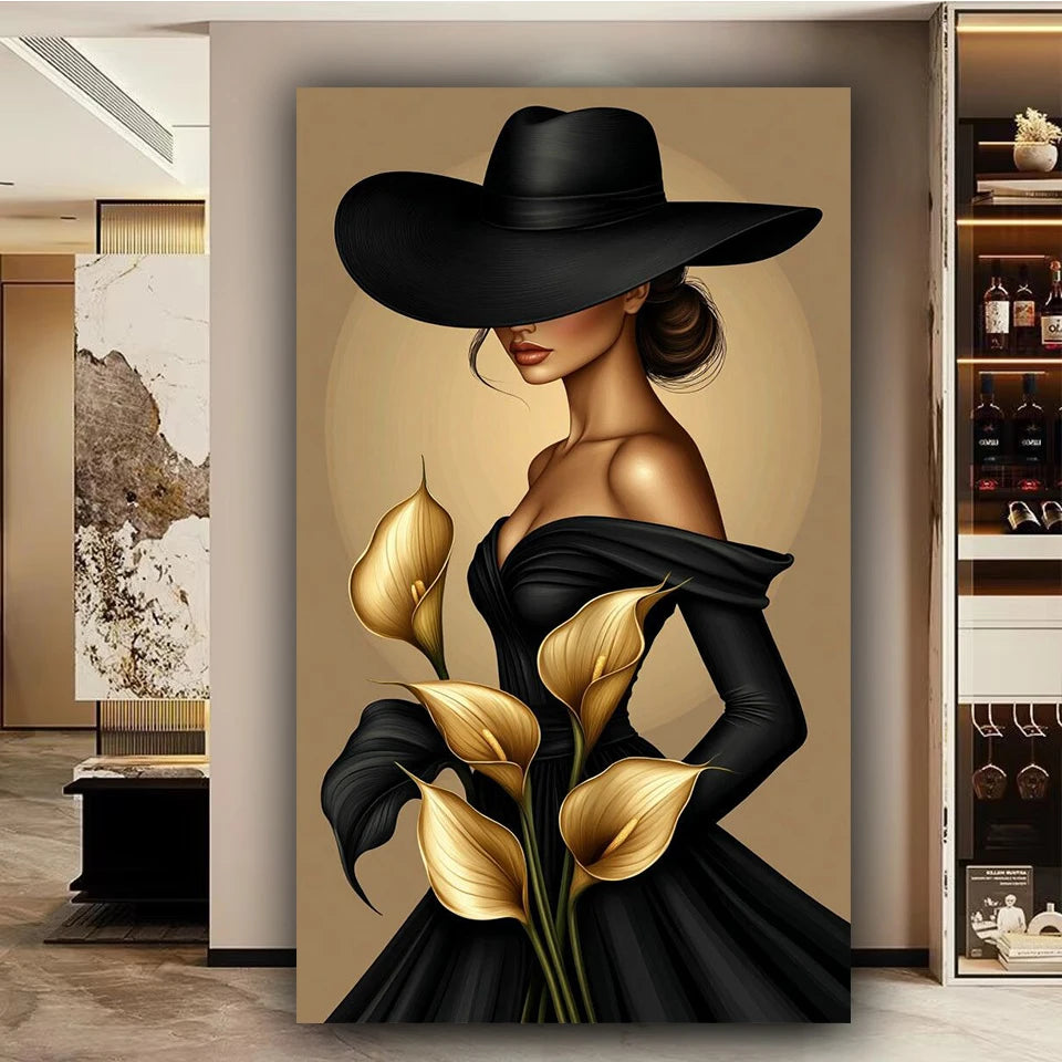 Elegant Lady DIY Diamond Painting Full Square / Round Drill, Large Size