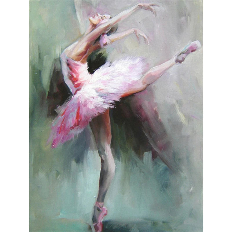 DIY Diamond Painting Ballet Woman, Rhinestone Kit 5D Portrait Picture Mosaic Handmade Art